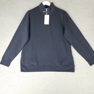 NEW Charles River Crosswind Sweatshirt Women's XL Navy Quarter Zip Sweater Blue